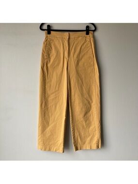 Aritzia Babaton Walsh Pants High Rise Wide Leg‎ Trousers Gold Yellow Women’s 4